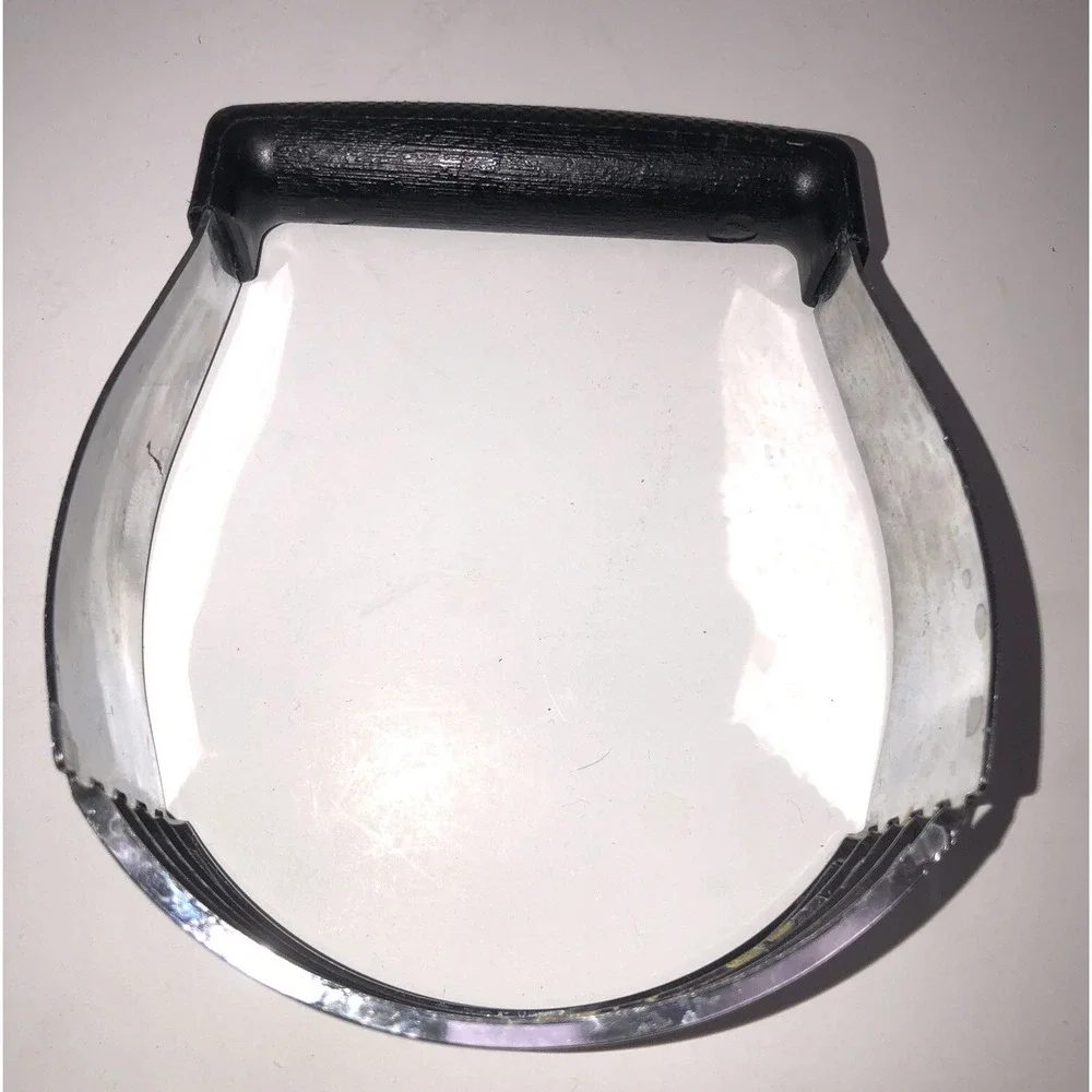 Vtg EKCO Hand Pastry Dough Blender Chromium‎ Plated USA Black Handle Baking Tool